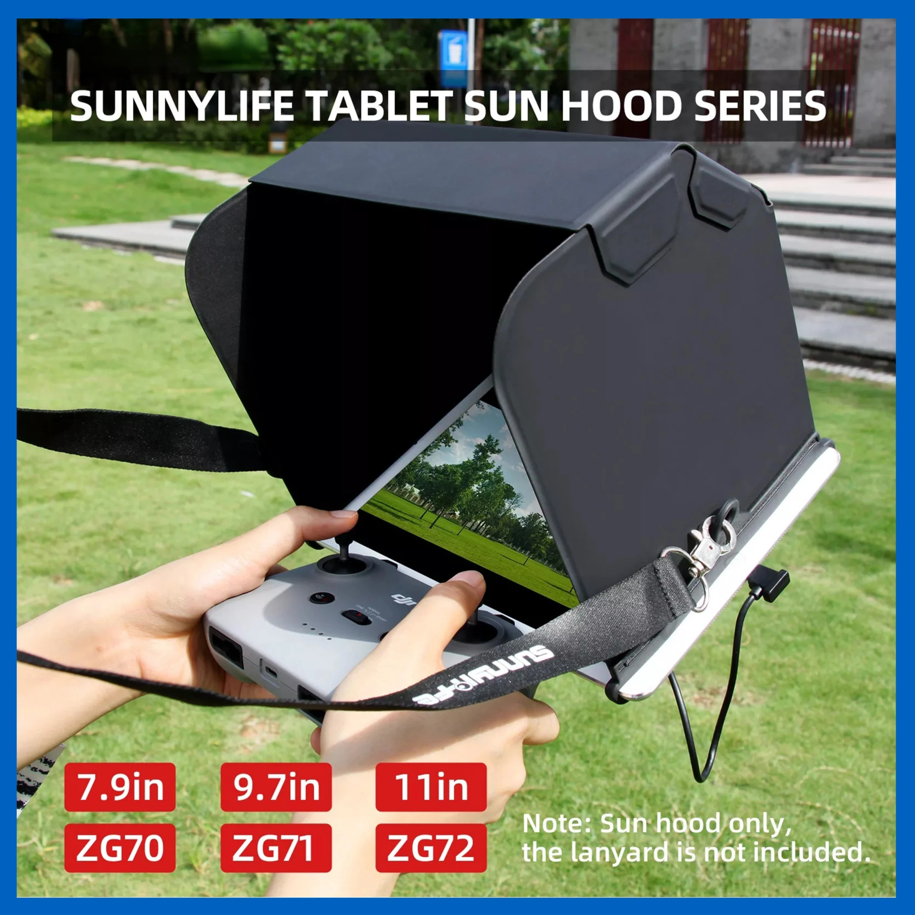 

Phone Tablet Sun Shade for DJI Mavic Mini/Mini 2/Air 2S/Air 2 Controller Monitor Phone Cover Foldable Magnetic PU Leather Hood