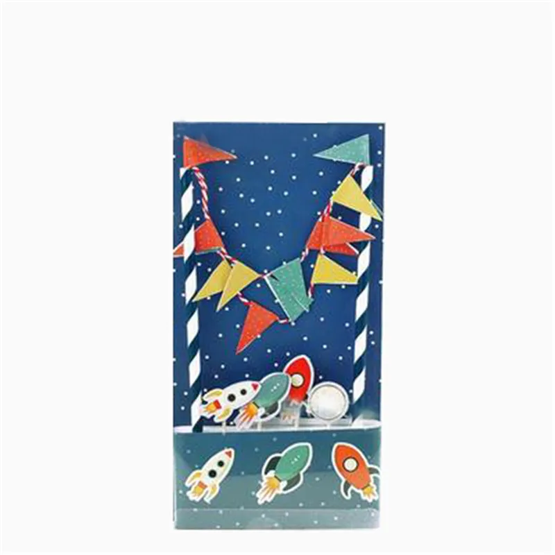 1 шт. принцесса пиратский динозавр тема кекс Топпер мультфильм флажки для торта