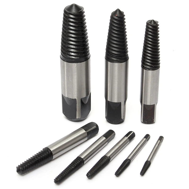 

8Pcs/Set Damaged Broken Screws Extractor Drill Bits Easy Out Remover Center Drill Damaged Bolts With Box 4-45Mm Drill Bit