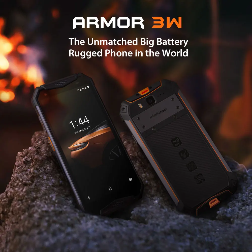 Ulefone Armor 3W IP68 водонепроницаемый смартфон 10300mAh 5," FHD+ Android 9,0 Octa 6GB+ 64GB глобальная Версия Мобильный телефон с двумя sim-картами