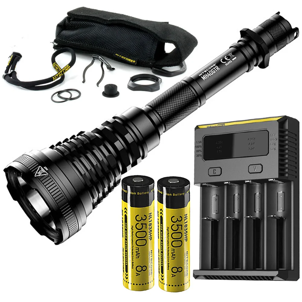 MH40GTR NL1835HP I2 NITECORE MH40GTR DC зарядный светильник-вспышка CREE XP-L HI V3 max 1200 люмен луч бросок 1004 м тактический фонарь для охоты спортивный светильник - Испускаемый цвет: MH40GTR NL1835HP I2