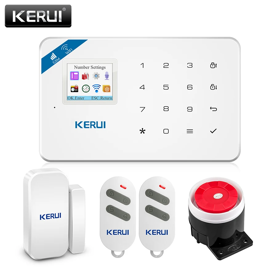 Беспроводная система сигнализации KERUI W18 GSM Android IOS приложение управления домашняя