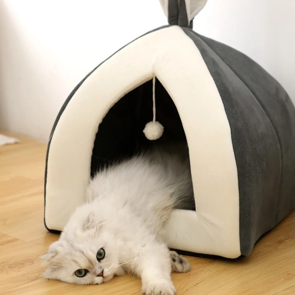 Домик для кошек кровать милый домик котят маленьких собак товар питомца