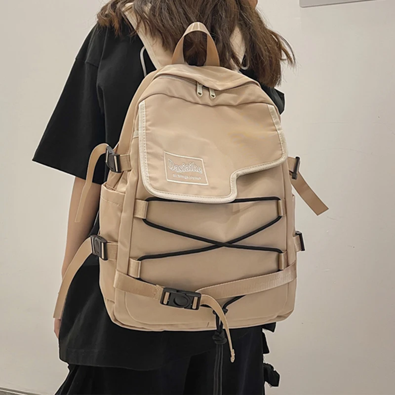 

Vintage Women's Backpack Waterproof Nylon Schoolbag Female Student Bagpack Lady Canvas Softback Backpack Travel Rucksack Mochila