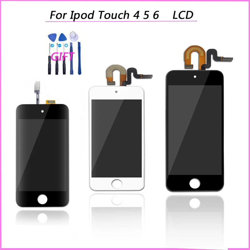 ЖК сенсорная панель для iPod Touch 4/5/6/6 сенсорный экран с дигитайзером в сборе 5 й