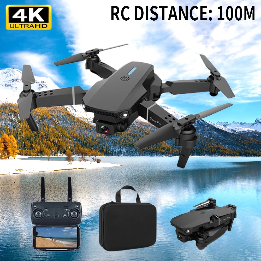 

Мини-Квадрокоптер E88 Pro 4k HD с двумя камерами, 2021 P, Wi-Fi