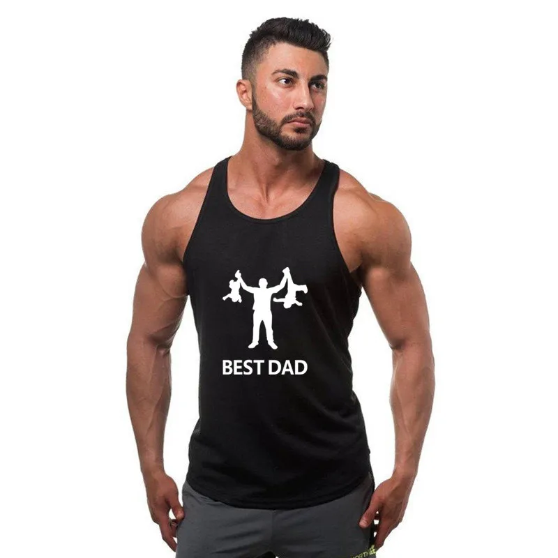 

2021 New Hot Sale Mens Tank Top Gym Stringer Singlets Cotton Sleeveless Shirt Summer Undershirt Vest