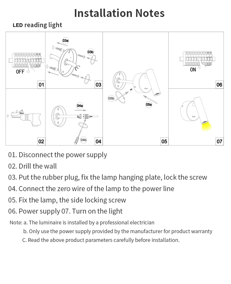 Puluoti 350 градусов вращение для чтения регулировка угла светодиодный настенный светильник