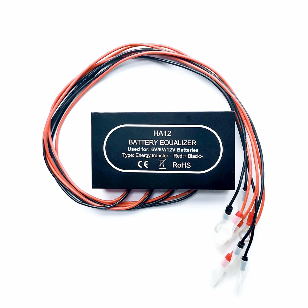 Балансировщик аккумуляторов HA12 с отображением напряжения через мобильный телефон для 4*(2В-5В) или 4*(6В-12В) солнечной батареи.