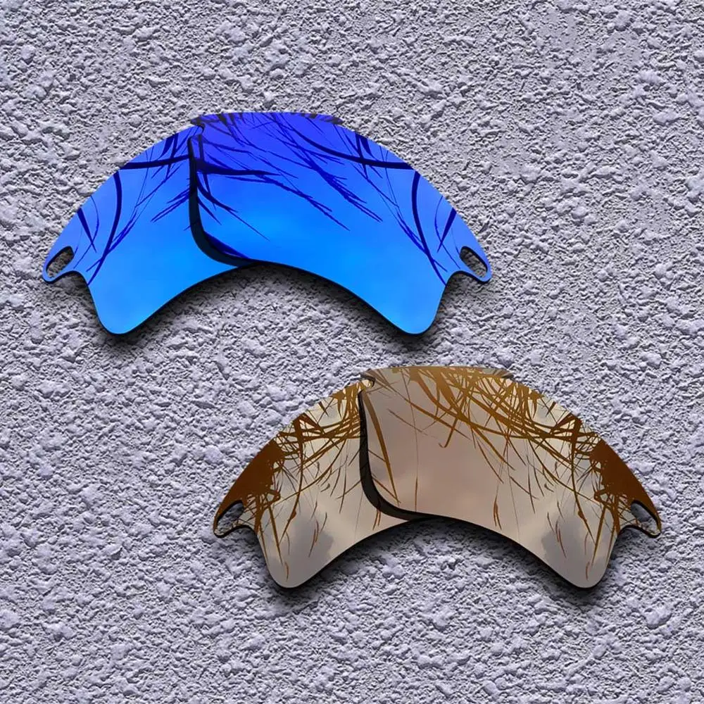 Purple-Brown 2 Pairs Polarized Replacement Lenses for Oakley Fast Jacket XL Sunglasses- Multiple Choices - Цвет линз: Purple-Brown
