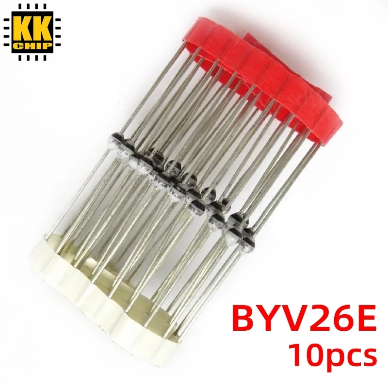 10 шт./лот KKCHIP BYV26E SOD-57 1000 в ультра-Быстрый восстановление стекла пассивационный Выпрямитель Диод