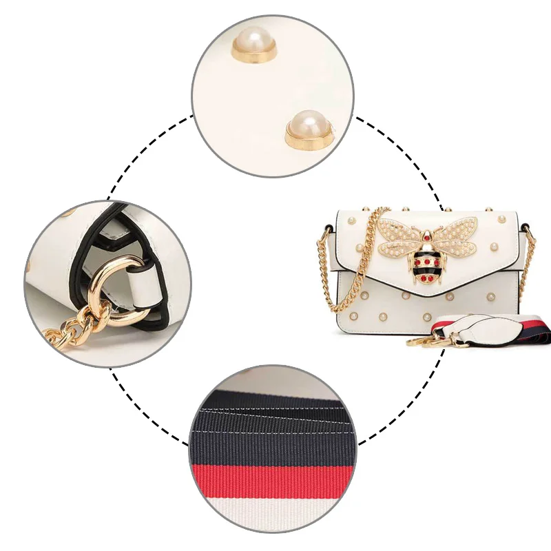 Wobag роскошные женские сумки со стразами, сумка-мессенджер, модные брендовые Стильные Сумки из искусственной кожи, красная/черная/белая женская сумка на плечо