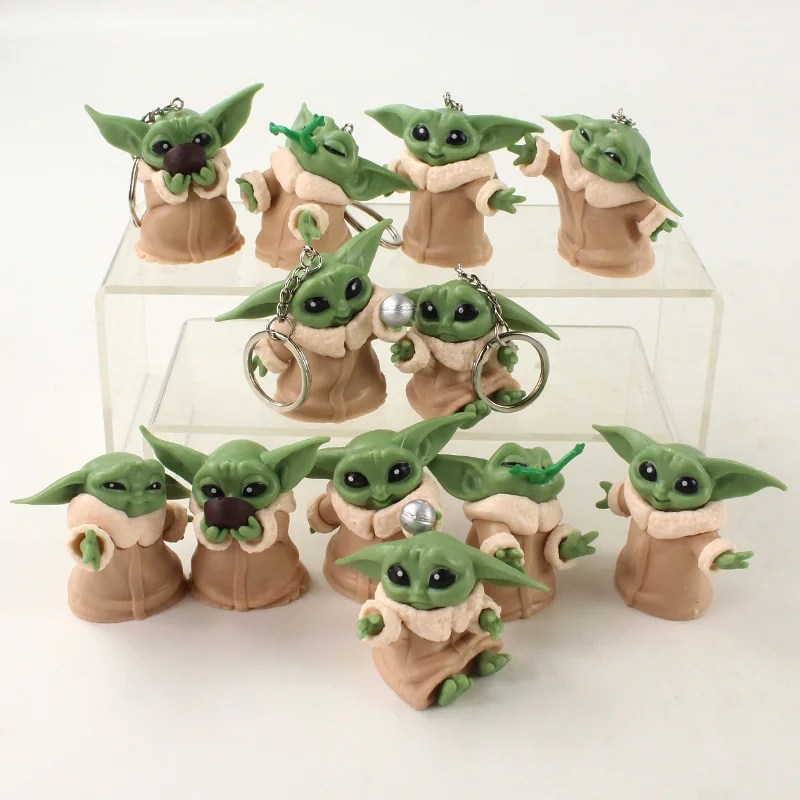 5-6 см 6 шт./лот Звездные войны Baby Yoda ПВХ экшн-фигурка игрушка брелки кулоны модели