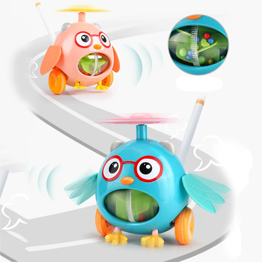 Новинка Лидер продаж детская игрушка ходунок ручной пуш ап самолет Спорт на