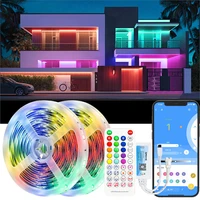 led strip lights rgbic ws2811b bluetooth music app control for christmas party living room bedroom decoration lamp 1m 30m luces