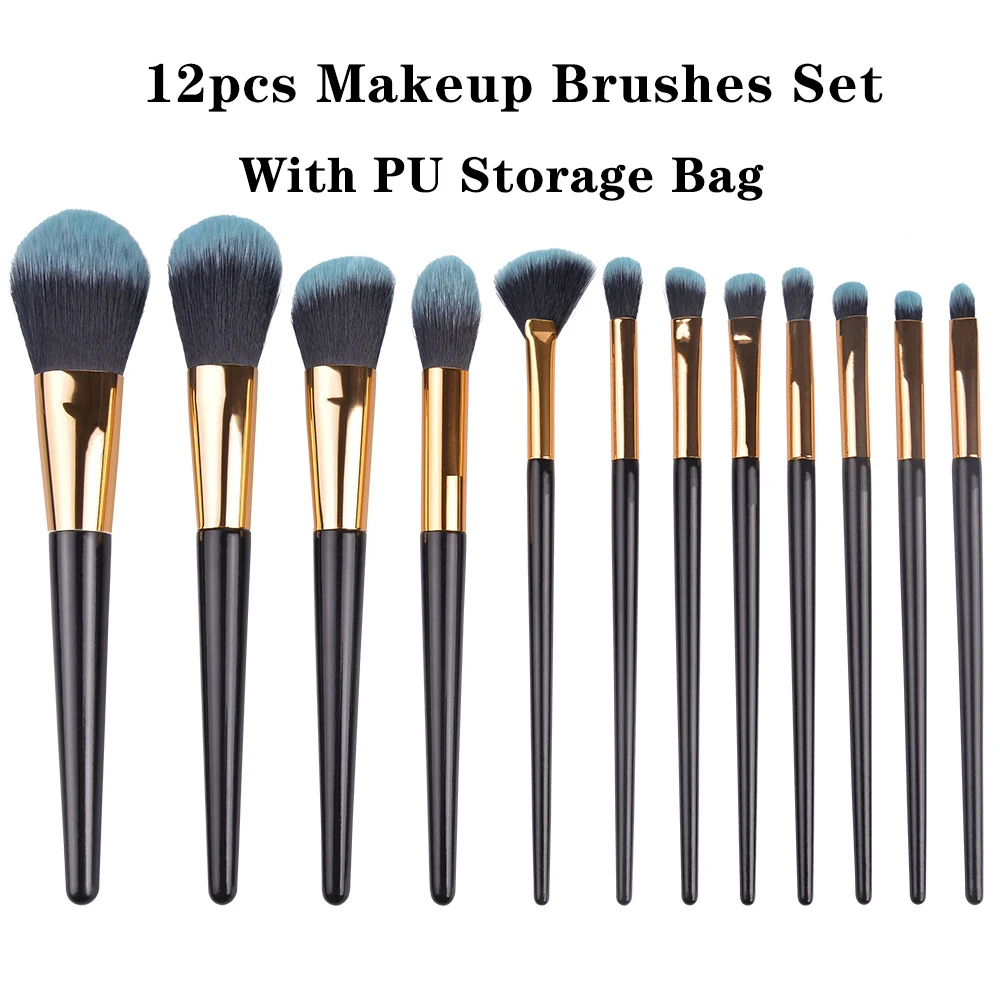 

12pcs/Kit Makeup Brushes Tool Set Cosmetic Powder Eye Shadow Foundation Blush Blending Beauty Make Up Brush Tools Maquiagem