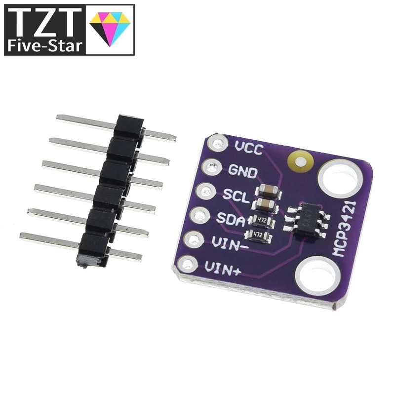 MCP3421 I2C SOT23-6 delta-sigma ADC оценочный модуль для PICkit серийный анализатор | Электронные