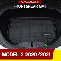 new car front trunk storage mat for tesla model 3 car accessories cargo tray trunk tpe waterproof pads model 3 2019 2021