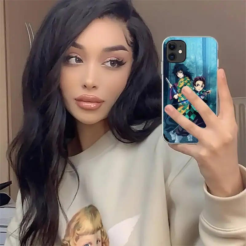 

anime Demon Slayer Kimetsu no Yaiba Phone Case For iphone 12 mini 5 5s 5c se 6 6s 7 8 plus x xs xr 11 pro max
