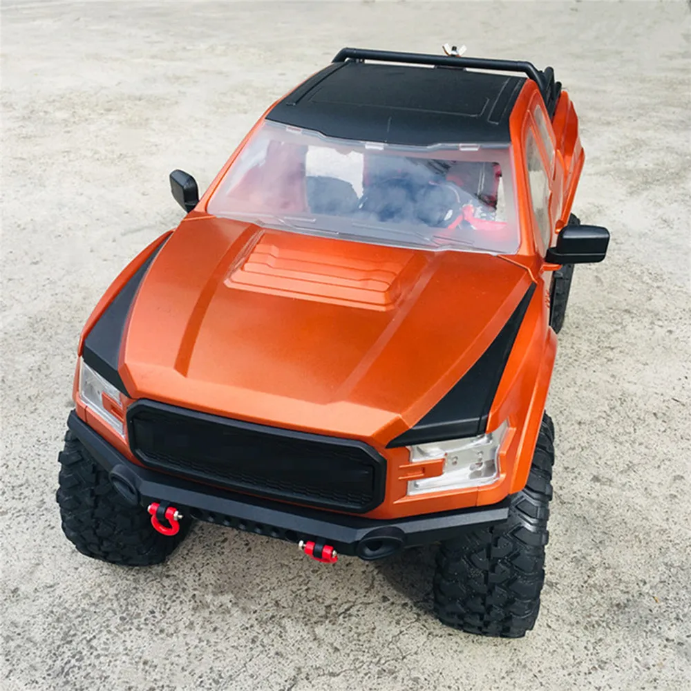 

For TRAXXAS TRX-4 RC Crawler Car Upgrade Parts ABS Ford Raptor Hard Car Body Shell with Bumper & Spare Tire Rack