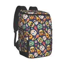 Thermal Backpack Day Dead Theme Waterproof Cooler Bag Large Insulated Bag Picnic Cooler Backpack Refrigerator Bag