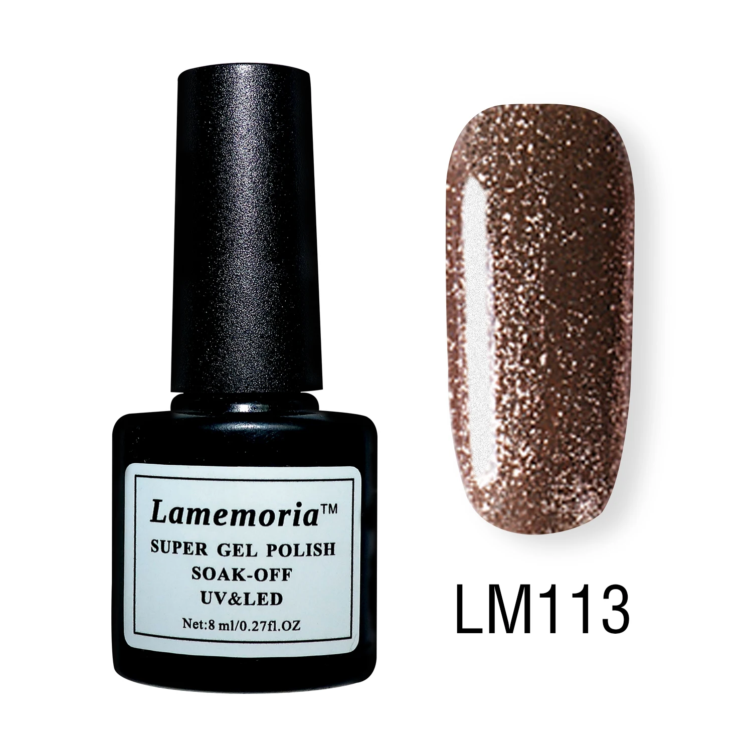LM113 Lamemoria 8 мл голографический Блестящий Гель-лак для ногтей Блестящие Блестки УФ-гель лак лазер замочить от УФ гель для ногтей маникюр Базовое покрытие - Цвет: LM113