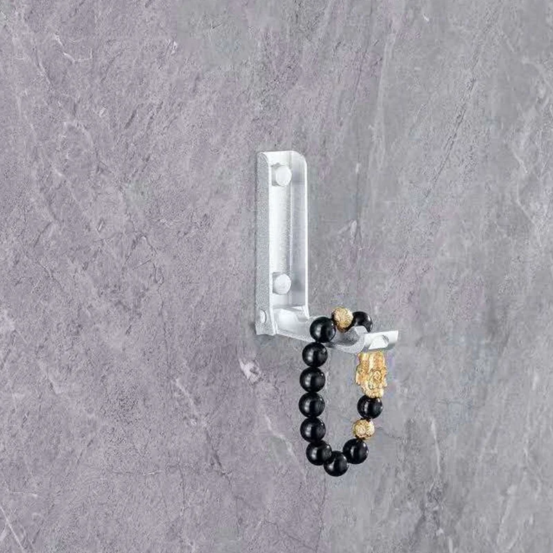 

Space Aluminum Kitchen Bathroom Toilet Hook Coat Hook Nordic Punch-Free Factory Wholesale Rack