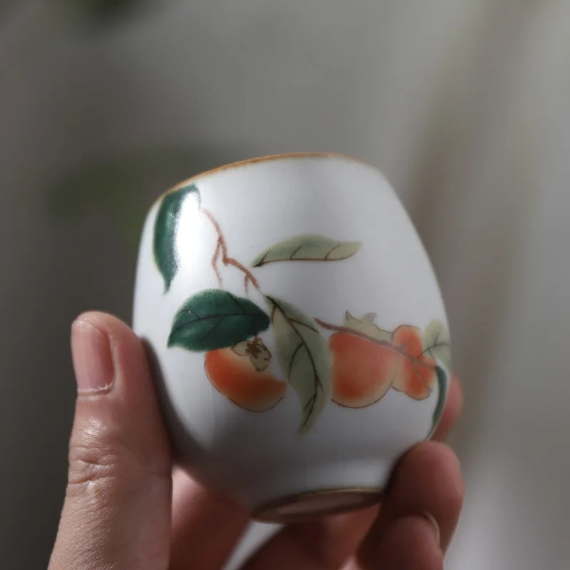 Керамическая чашка CHANSHOVA 75 мл в китайском ретро стиле с трещинами ручная роспись