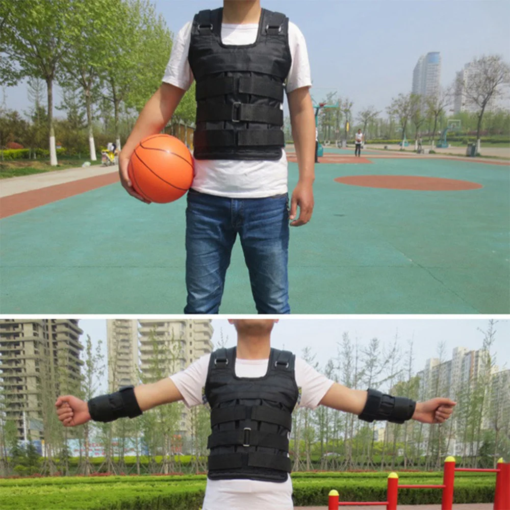 

1PC Running Lead Weighted Vest Body-building Weight-bearing Vest Sports Weight-bearing Gear Adjustable Invisible Weight-bearing