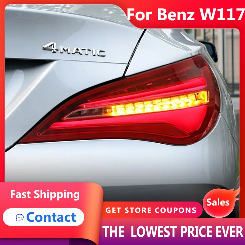 HANA для Benz W117 2014-2019 CLA180 CLA200 CLA300 задние фары светодиодные противотуманные DRL дневные