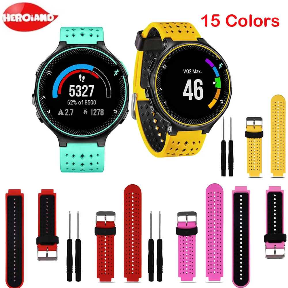 Силиконовый сменный ремешок для наручных часов Garmin Forerunner 230 / 235 220 620 630/735XT умных