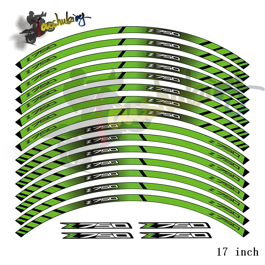 Новый высокого качества 16 шт. подходит колеса мотоцикла Стикеры полосой