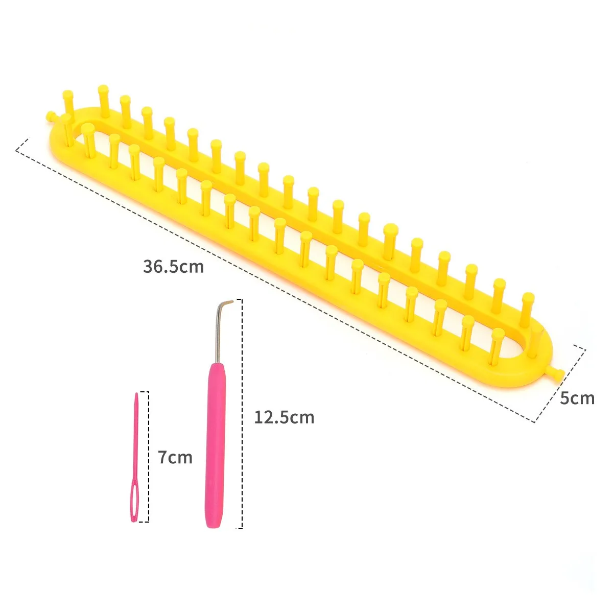 3pcs/Set Random Color Weaving Loom Knitting Kit Plastic Pompom Sock Hat Scarf Scarves Maker Long Handle DIY Tool | Дом и сад