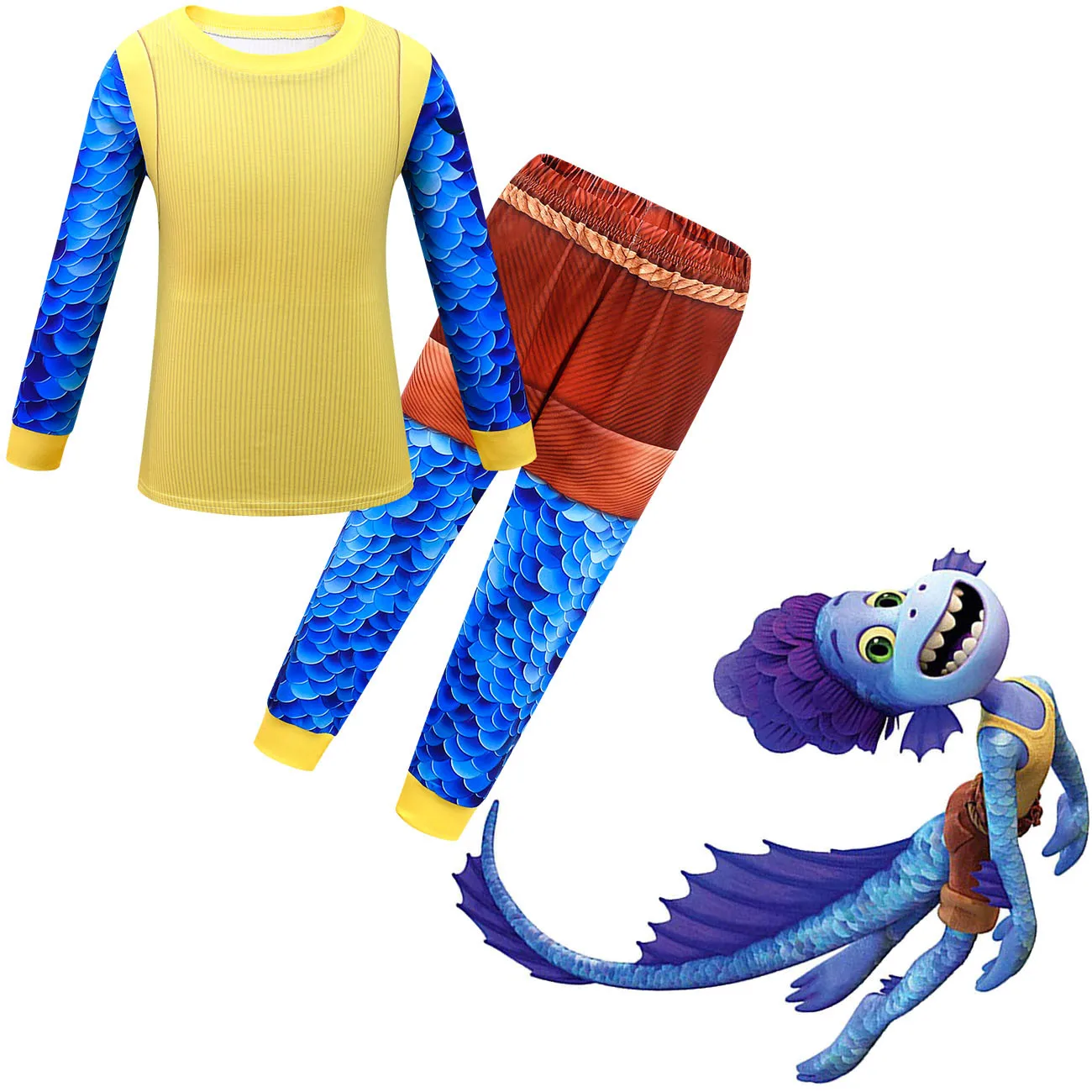 Детский комплект одежды из футболки и брюк с длинным рукавом |