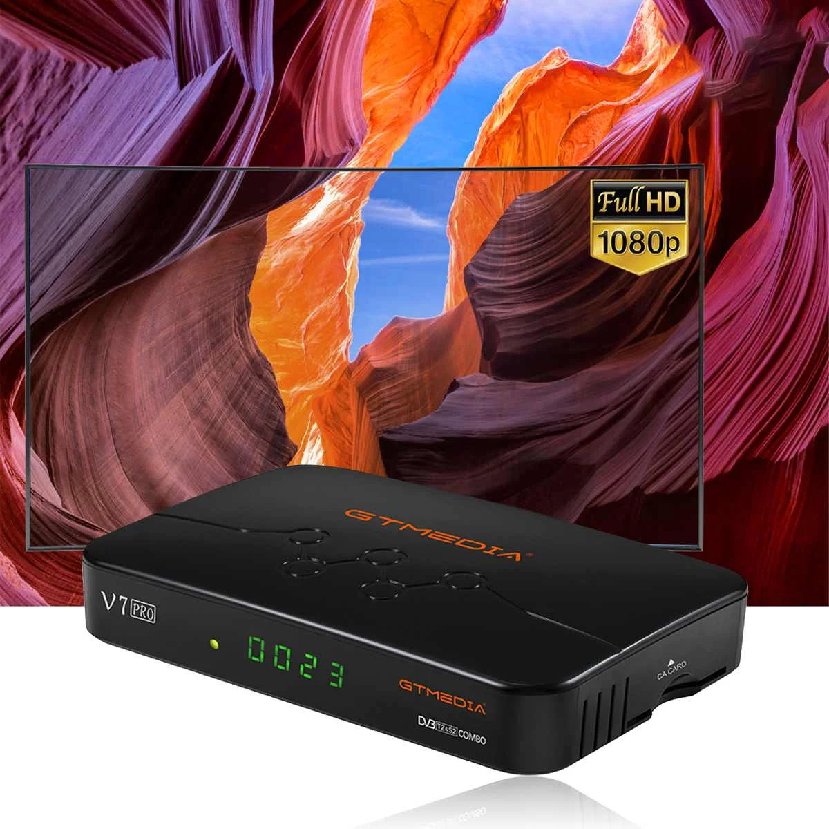 ТВ-приставка GT MEDIA V7 Pro DVB-S2 S2X T2 приставка для спутникового телевидения обновление