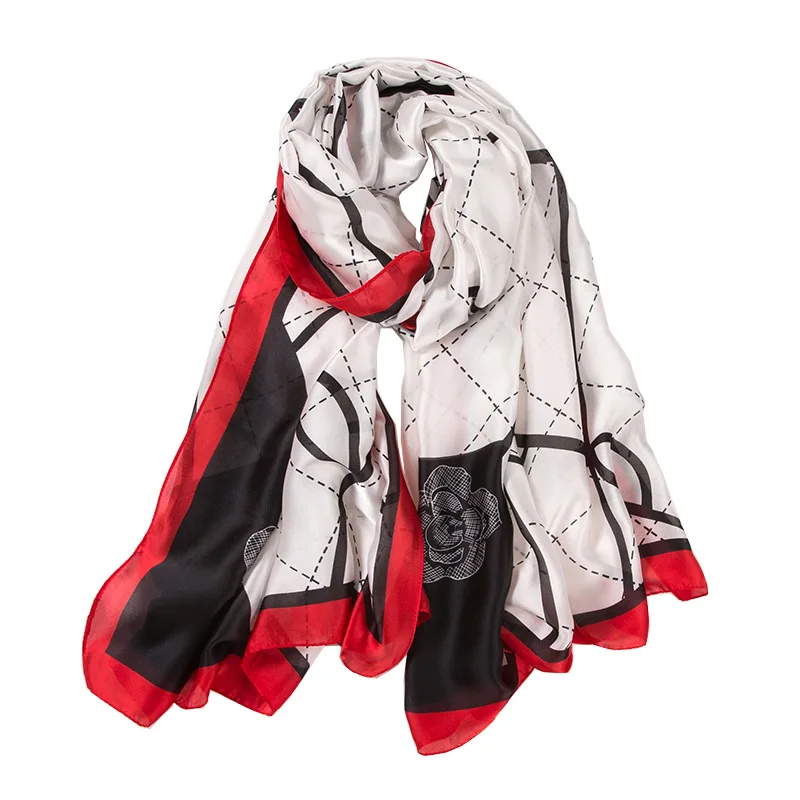

Silk Scarf Women Shawls Wraps Fashion Small Hair Neck Hijabs Foulard Scarves Female Lady bufanda seda mujer echarpe ete soie