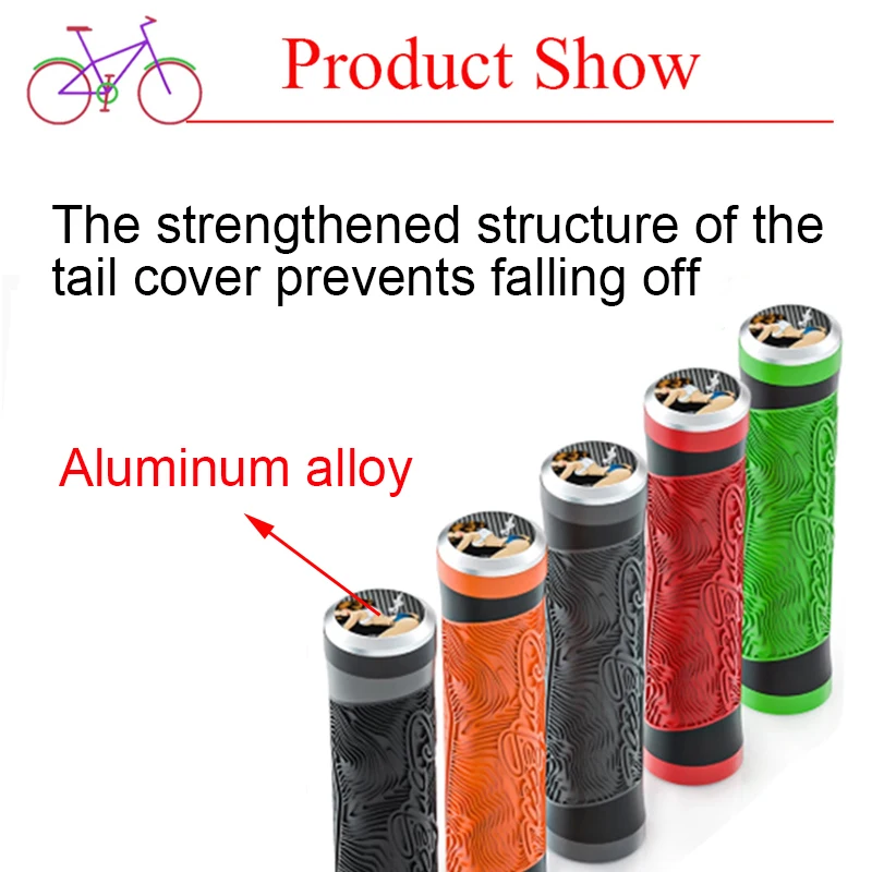 

2PCS Bike Handlebar grip Anti-skid Silicone Cycling Bicycle Grips Mountain Road Bike Ultraight handlebar Cover Grips Parts