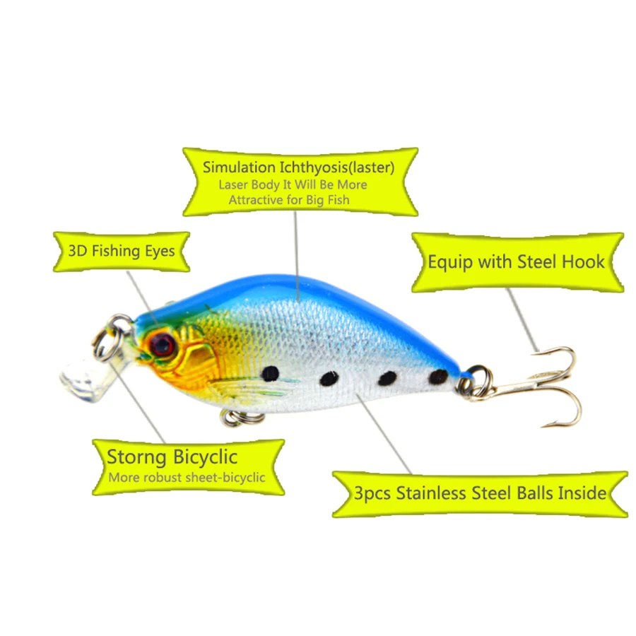 Кривошипные приманки для рыболовных снастей/приманки морские 3D рыбные глаза