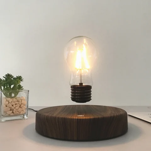Магнитная левитационная настольная лампа, креативный плавающий светодиодный светильник для подарка на день рождения, плавающий ночник для украшения дома и офиса