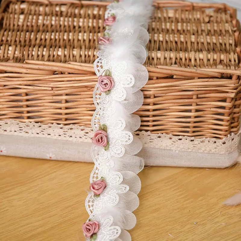 

Luxury 3D Hand-Embroidered Lace And Beaded Clothing Accessories Decoration Diy Neckline Wedding Dress Curtain Fabric