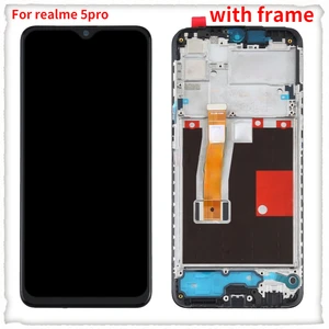 Display Replace 6.3" For Realme 5 Pro RMX1971 LCD Touch Screen
Digitizer frame Assembly