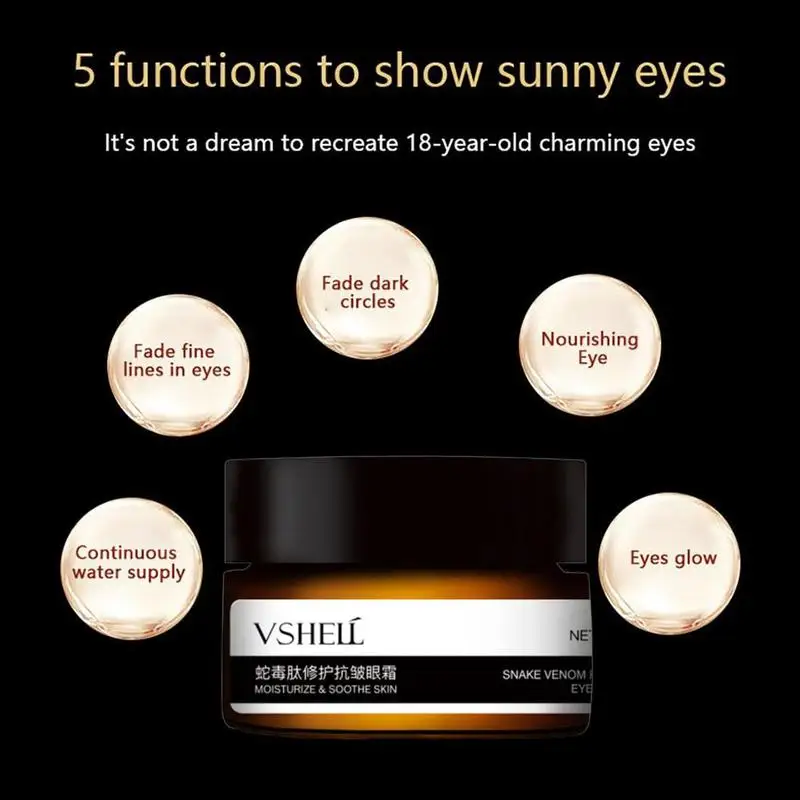 

30g Eye Cream Remove Dark Circle Eyes Bags Fat Granule Cream Firming Fine Care Eye Essential Smooth Lifting Lines M1U8