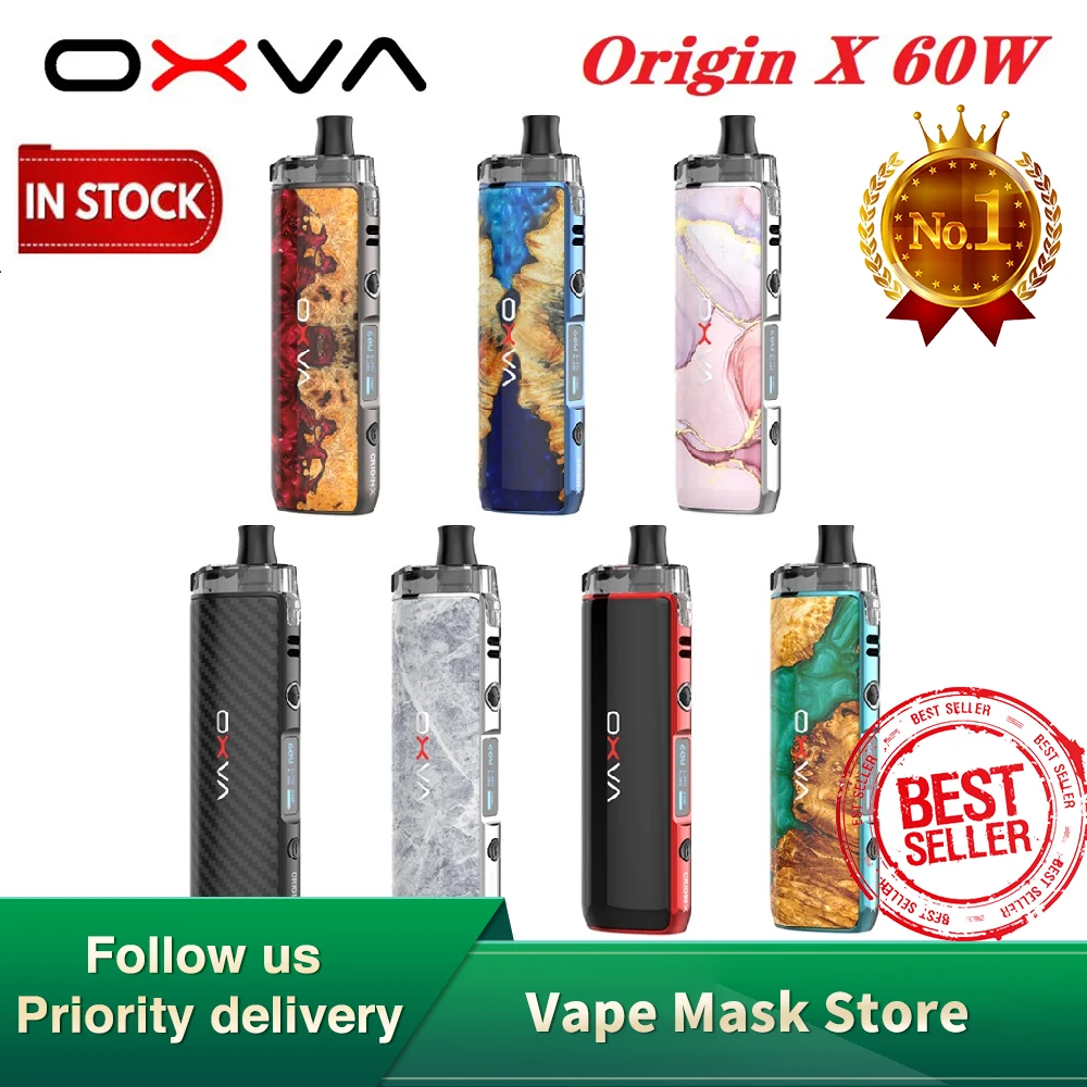 Набор для вейпа OXVA Origin X электронная сигарета с аккумулятором 18650 и емкостью 3 мл 60