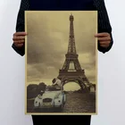 Эйфелева башня в Париже украшена 51x35,5 см старыми плакатами