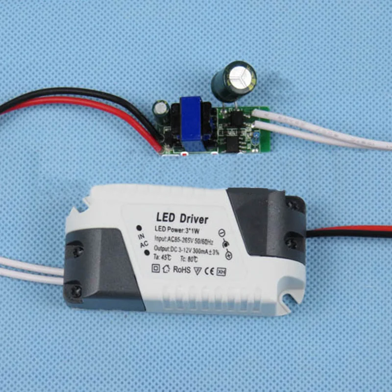 

AC-DC Transformator LED Light Lamp Driver Netzteil 1-3W/4-7W/8-12W/12-18W 300mA External LED Drive Power Cylinder Accessories