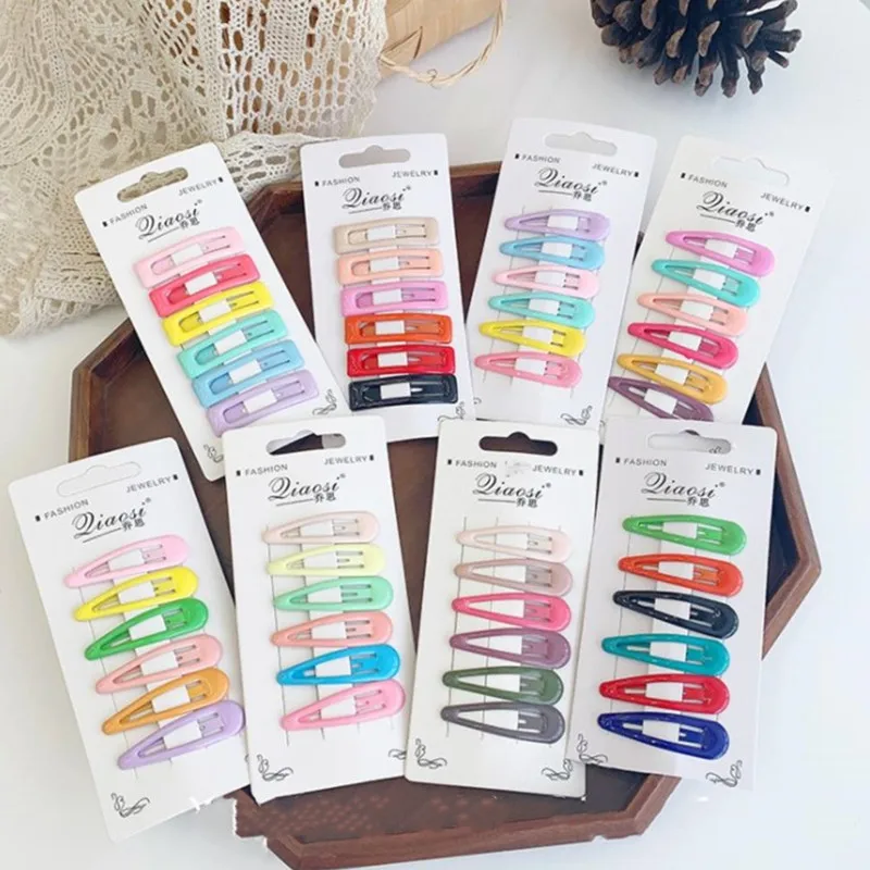 

Women Bangs Clip Jelly Candy Color Hairgrip Headdress Children Hair Clip Pin Color Hairpin Macaron Hairpin