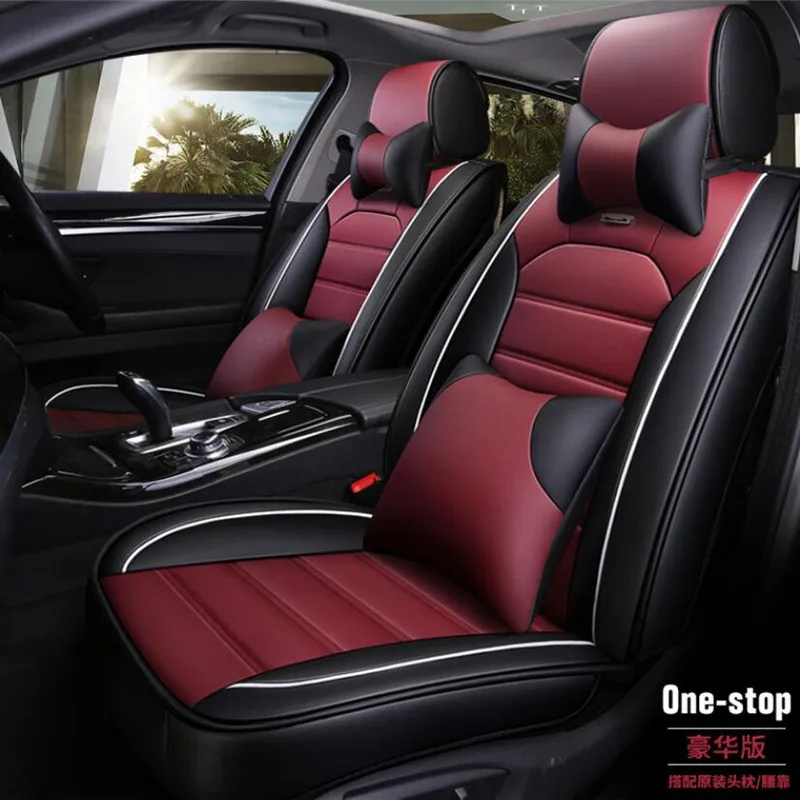 Универсальные автомобильные чехлы на сиденья машины для Volkswagen vw passat b5 b6 b7 polo 4 5 6 7
