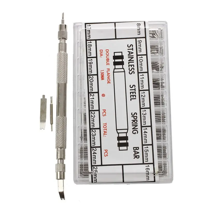 

360 шт., пружинные ремешки для часов, 8-25 мм