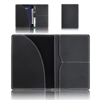 pu leather passport cover id business card holder travel credit wallet purse case driving license thin card bag