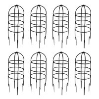 trees beans 6pcs plastic natural u hoops u shaped support frame climbing plants pp easy to install and remove plant flower stand